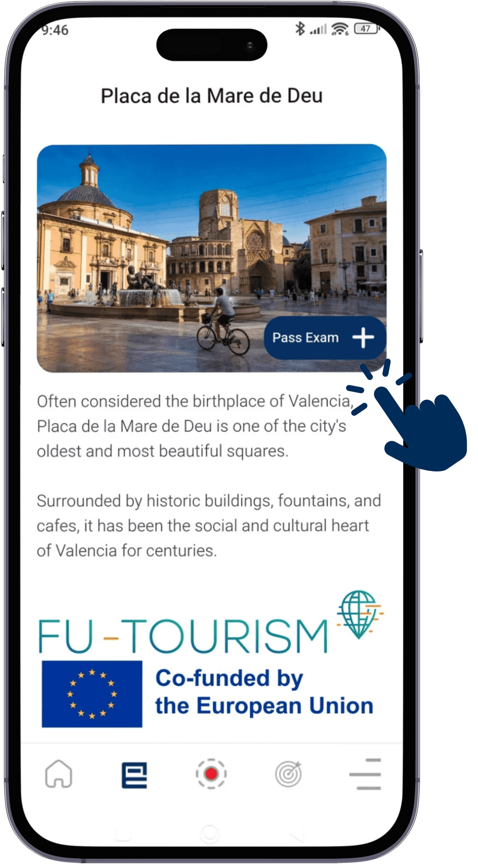 Bikademy app — Special Study detail with Pass Exam button
