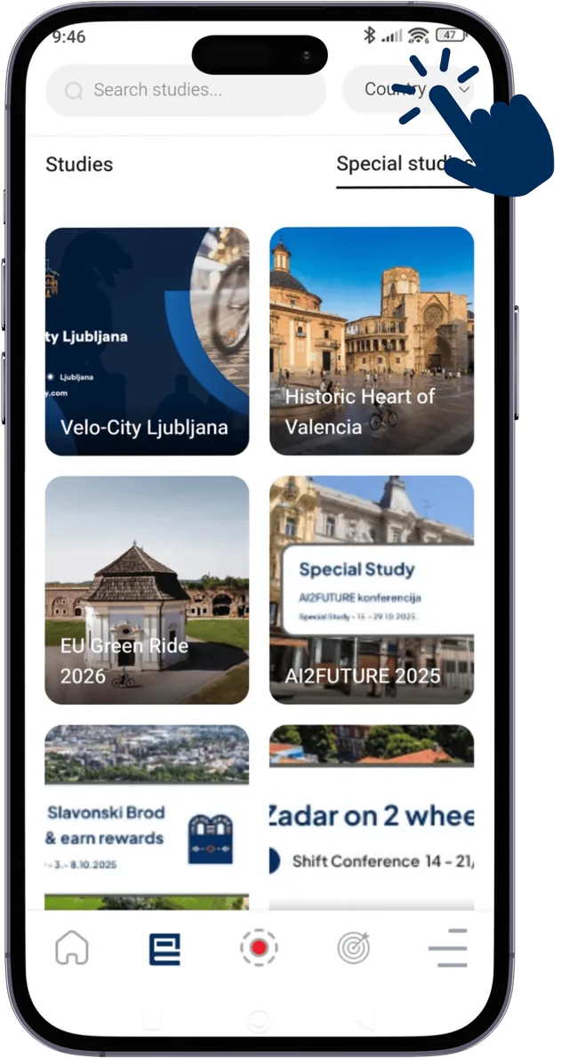 List of Studies in the Bikademy app